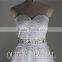 Latest Style Sweetheart Appliqued Lace Beaded Sash Wedding Gown Sample Pictures