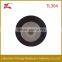 Flap wheel with shaft for stainless steel polishing materials