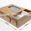 100% bamboo Organiser Tidy Stationery storage Box with drawer multifunction Desk Organiser with Photo Frame wholesale