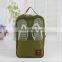 Three layers portable travel shoe storage bag