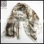 2015 new Design Fashion Flower Print Polyester knitted Scarf