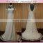 Illusion back tiered mother of the bride dress with sleeves