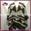2015 Fashional Aztec Pattern Wool Feeling Shawl With Tassels