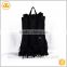 Custom china black fashion design backpack for student