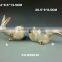 Ceramic Easter bunny with ribbon decoration and decorative ceramic rabbit figurines and ceramic rabbit figurines