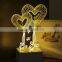 692-3d Loving Art Light Valentine Heart Shape 3d Illusion Light 3d Moon Light Bedroom Romantic Lamp
