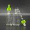 2oz clear glass bottles rubber stopper childproof tamperproof cap