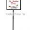 A3 Metal Round Base Telescopic Pole Restaurant Menu Display Stands