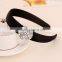 Hairbands Black Velvet Material with Crystal Round Shaped Hairbands