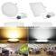 China Best Quality CE ROHS Round Square Ultra Thin 3W 6W 9W 12W 18W Panel Light LED
