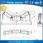 Belt conveyor roller steel idler used in mining, cement, port.