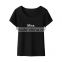 fashion short sleeve o-neck collar full-size fancy printing bamboo fiber women T-shirt