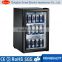 Commercial portable compact glass door mini display cfc free refrigerator