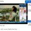 24 inch coach bus LED ads video player TV with roof rear mount