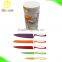 Food grade latest design unique set knife block set with 3D lenticular pictures
