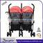 Twin stroller side by side twin umbrella twin stroller