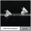 Fashion white gold silver stud earrings setting without stone