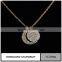 Fashion necklace Gold Plated Moon Pendant jewelry Metal Jewelry Charm