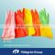Colorful Flock Lined Latex Household Gloves