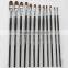 Transon 102 Filbert Head Weasel Hair Black Handle Artist Painting Brush Set