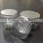 China 250g 300g 400g Pet Jars With Aluminum Lid Clear Pet Jar