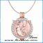 DIY Gold/Rose Gold/Platinum Coin Holder Necklace with Beauty Angel Portraits