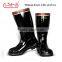 Steel Toe High Heel Rubber Safety Boots Mens