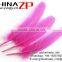 ZPDECOR Crafts Factory Wholesale High Quality Dyed Pink Solid Color Turkey Feather for Sale