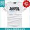 custom slogen print slim fit plain cotton neck crew t-shirt for wholesale