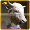 KANO1084 Attractive Decoration Realistic Handmade Bull Head Sculpture