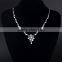 Rellecona High Quality AAA+ White Cubic Zirconia Jewelry Set Necklace Earring For Wedding