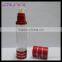 Round plastic personal care cosmetic bottle screen printing 50ml cosmetic packaging