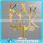 Factory manufacturer high quality acrylic material custom golden mirror cake topper