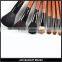 21 pcs cosmetic brush kit sandal wood foundation brush set makeup brushes Snakeskin pu bag
