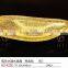 cambered decorative plastic snack dish