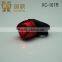 Aluminum Alloy Colour Body of Bike Rear Light,1 Super Bright Red LED Bike Light,240 Degree View Angle