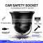 2017 Double cigarette car cigarette lighter socket dual usb car charger with resqme car escape tool safety seat belt cutter