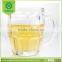 Popular design clear glass beer mug with handle