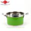 custom-color hot sale stainless steel cooking pot sets