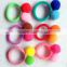 Best selling products simple polyester hair scrunchie wool felt hair elastic with two pompon for girls hair accessories boutique