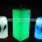 led light stand up bar tables, high bar cubic table with led light