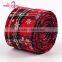 Wholesale red decorative festive celebrate it burlap christmas ribbon