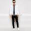 fashion fancy white denim plain mens bomber jacket european style