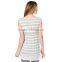 OEM sleeveless plus size stripe pregnant t shirt wholesale maternity clothing