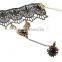 Handcraft lace bracelet ring sets with rhinestones fashion palace national jewelry sets