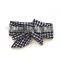 Black gingham bow knot headband for baby hair accessories cute design