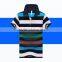 Wholesale Custom Polo T shirt 2016 New Design Cotton Short Casual Striped Slim Contrast Color Men's Polo Shirt