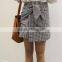 Runwaylover 5339sexy Europea Sexy Ladies Sexy Irregular Plaid Skirt