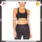 Printed black fitness wear set legging for women/yoga tank top