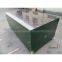 KINGPLUS BRANDFILM FACED PLYWOOD, EUCALYPTUS HARDWOOD CORE, WBP PHENOLIC GLUE,IMPORTEDBROWN FILM, ALL EDGES WELL SEALED, SANDED AND PAINTED WITH DARK GREEN COLORWATER PROOF PAINT.